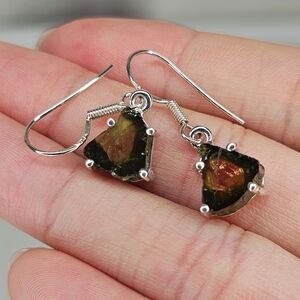 Real watermelon Tourmaline earrings